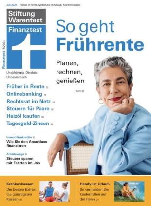 Stiftung Warentest Finanztest - Juli 2024