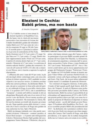 L'Osservatore - 25 Ottobre 2025