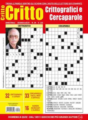 Crittografici & Carcaparole - Giugno-Luglio 2026