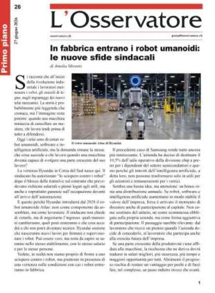 L'Osservatore - 27 Giugno 2026