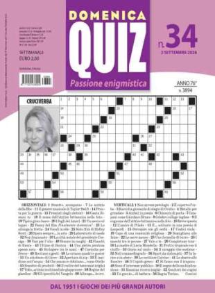 Domenica Quiz - 3 Settembre 2026