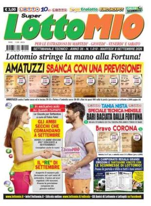 Lottomio del Giovedi - 8 Settembre 2026