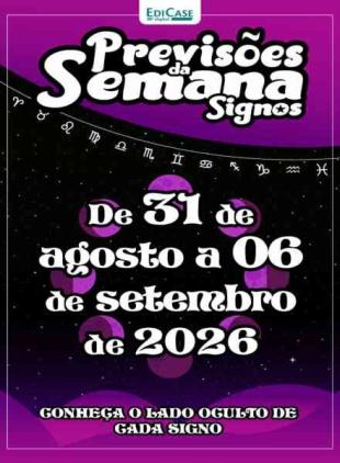 Previsoes da Semana - 31 Agosto 2026