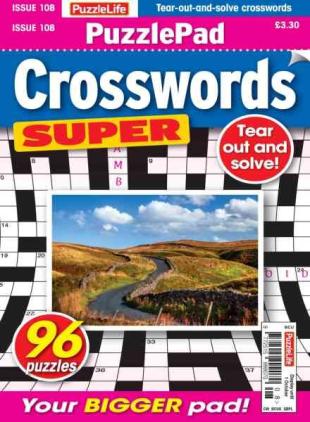 PuzzleLife PuzzlePad Crosswords Super - September 2026