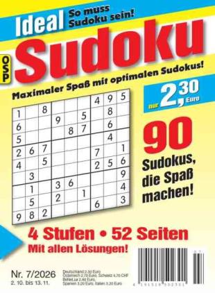 Ideal Sudoku - Nr 7 2026