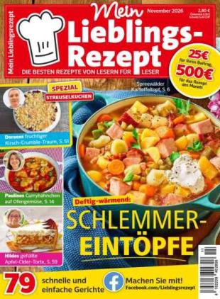 Mein Lieblingsrezept - November 2026