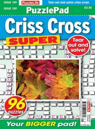 PuzzleLife PuzzlePad Criss Cross Super - October 2026