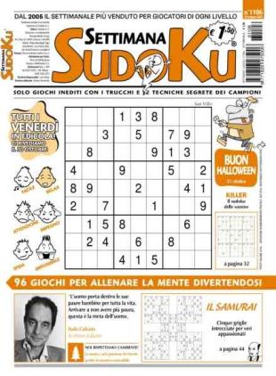 Settimana Sudoku - 23 Ottobre 2026