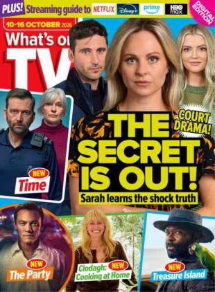 What's on TV - 10 October 2026